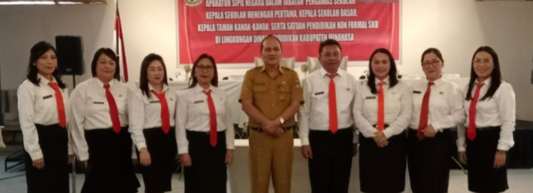 Bupati Minahasa Lantik Pengawas Sekolah dari Guru Penggerak