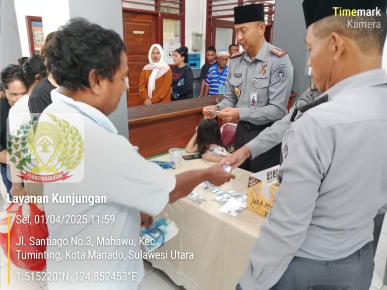 Pengunjung Tembus 657 Orang, Kalapas Manado Beri Apresiasi Buat Jajarannya