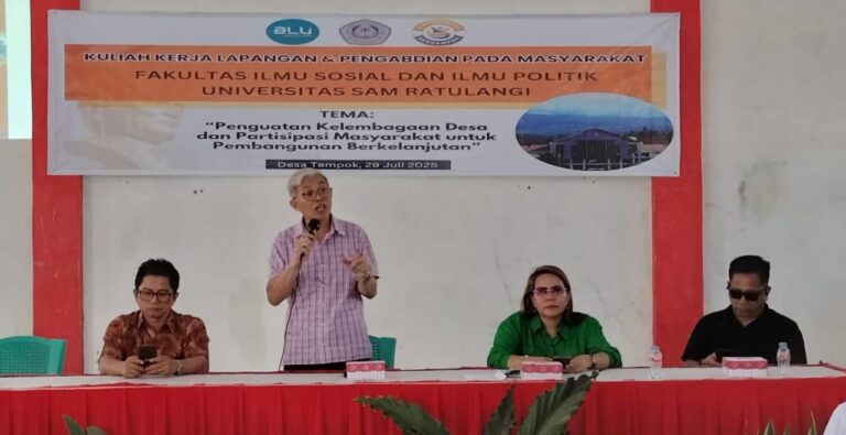 FISIP Unsrat Gelar KKL dan PKM, Dorong Desa Agar Berpartisipasi Dalam Pembangunan Berkelanjutan